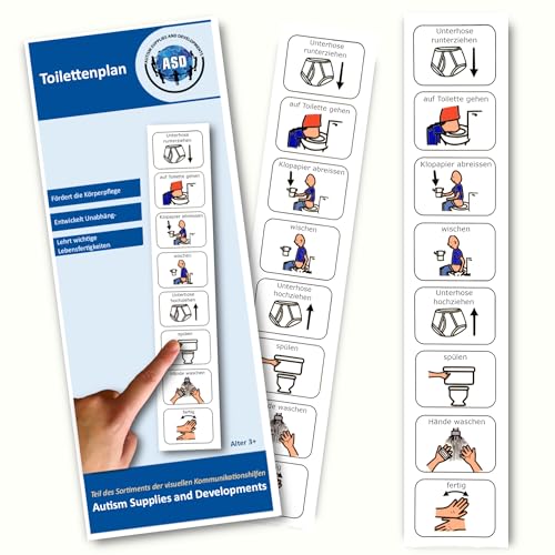 Toilettraining-Visuelle Kinder Autismus/ADHS Hilfsmittel – Routien Planer Kinder – Wasserdicht, Waschbar –Hochwertige Langlebige –Zuhause/Kindergarten Toilettraining-Visuelle Kinder Autismus/ADHS Hilfsmittel – Routien Planer Kinder – Wasserdicht, Waschbar –Hochwertige Langlebige –Zuhause/Kindergarten von Autism Supplies and Developments