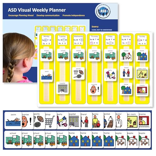 Visueller Wochenplaner aus Kunststoff (Englisch) von Autism Supplies and Developments