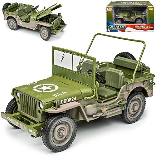 Auto world Jeep Willys 1/4 TON Army Truck Grün USA Army 2. Weltkrieg Offen 1/18 Modell Auto Auto world Jeep Willys 1/4 TON Army Truck Grün USA Army 2. Weltkrieg Offen 1/18 Modell Auto von AW AUTO WORLD