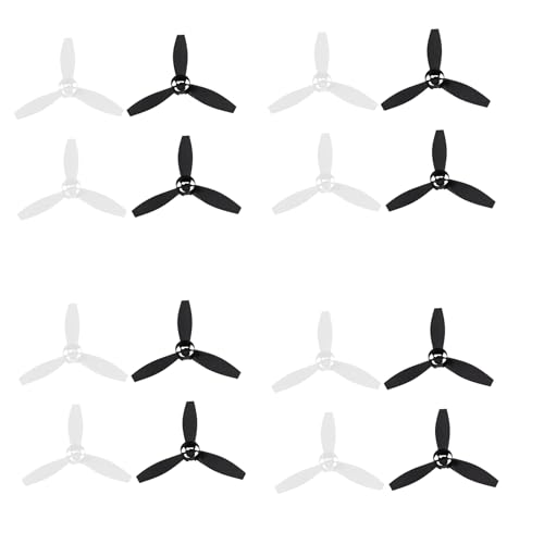 AutoSwan 16 Propeller Requisiten Ersatzteile Klingen für Papagei Bebop 2 Drone Schwarz Weiß von AutoSwan