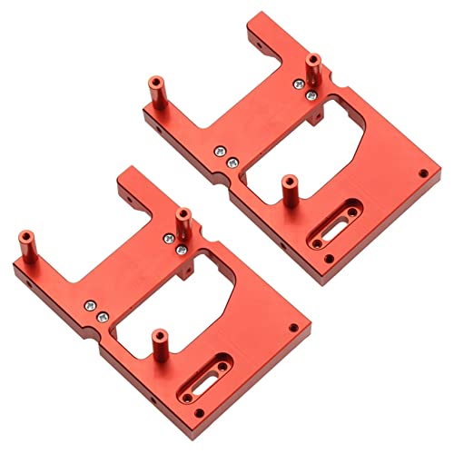 AutoSwan 2X Rc Auto Metall Lenkung Servo Warenhaus Feste Halterung für B14 B24 C14 C24 Q65 Mn D90 D99S Mn45, Rot von AutoSwan