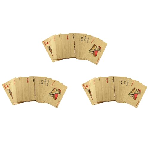 AutoSwan 3 Stücke 24 Karat Gold Spiel Karten Kunststoff Poker Spiel Deck Folie Poker Pack Karten wasserdichte Karte AutoSwan 3 Stücke 24 Karat Gold Spiel Karten Kunststoff Poker Spiel Deck Folie Poker Pack Karten wasserdichte Karte von AutoSwan
