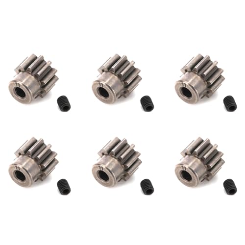 AutoSwan 6X Metallmotor Zahnrad Ritzel 32P 11T 3.175mm 6747 für TRX4 6X6 TRX6 RC Autoteile von AutoSwan