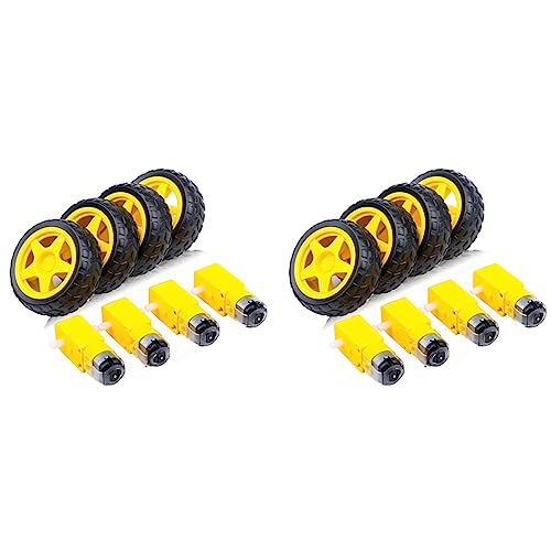 AutoSwan 8 STÜCKE DC Motor + Kunststoff TT Motor Reifen Rad Doppel Welle Getriebe Motor TT Getriebe Motor für AutoSwan 8 STÜCKE DC Motor + Kunststoff TT Motor Reifen Rad Doppel Welle Getriebe Motor TT Getriebe Motor für von AutoSwan