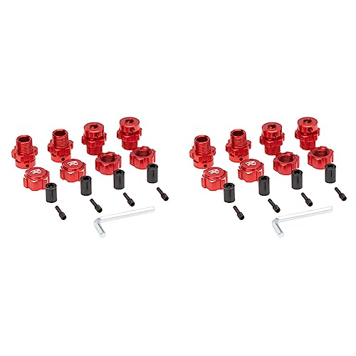 AutoSwan 8Pcs 17mm Sechskantmuttern Adapter Splined Wheel Extension Combiner für 1/10 E- Summit RC Autoteile, Rot AutoSwan 8Pcs 17mm Sechskantmuttern Adapter Splined Wheel Extension Combiner für 1/10 E- Summit RC Autoteile, Rot von AutoSwan