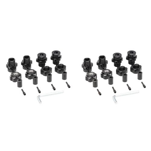 AutoSwan 8Pcs 17mm Sechskantmuttern Adapter Splined Wheel Extension Combiner für 1/10 E- Summit RC Autoteile, Schwarz AutoSwan 8Pcs 17mm Sechskantmuttern Adapter Splined Wheel Extension Combiner für 1/10 E- Summit RC Autoteile, Schwarz von AutoSwan
