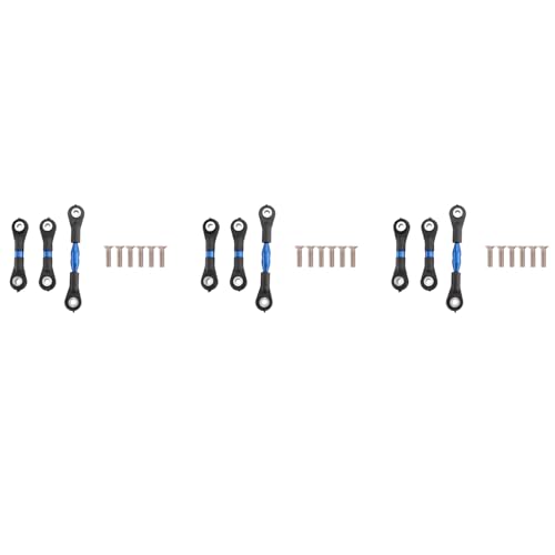 AutoSwan 9 Stück Metall Lenkung Stange Verbindung Stange Spur Stange für TT-01 TT01 1/10 RC Auto Upgrade Teile Zubehör,Blau AutoSwan 9 Stück Metall Lenkung Stange Verbindung Stange Spur Stange für TT-01 TT01 1/10 RC Auto Upgrade Teile Zubehör,Blau von AutoSwan