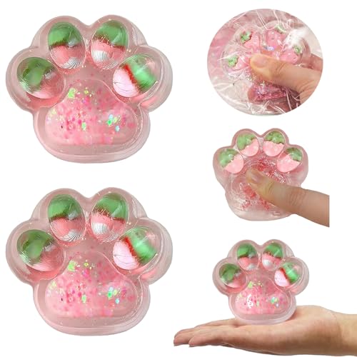 2 Stück Squishy Pfote,Squishy Katzenpfote,Cat Paw Squishy,Katzen Pfoten Squishy,Sensorik Spielzeug,Katzenpfoten Sensorik Spielzeug,Stressabbau Fidget Toys für Erwachsene und Kinder von Auzlya