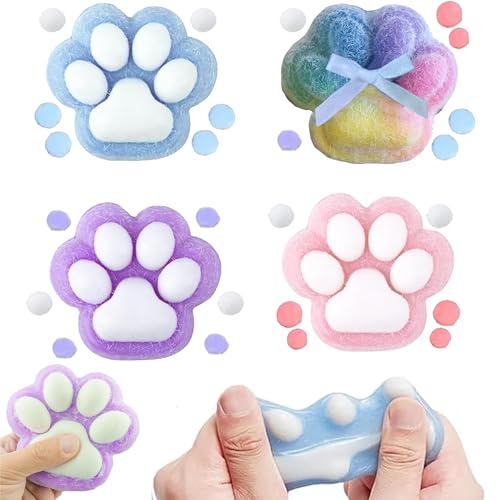 4 Stück Squishy Pfote,Squishy Katzenpfote,Cat Paw Squishy,Katzen Pfoten Squishy,Sensorik Spielzeug,Katzenpfoten Sensorik Spielzeug,Stressabbau Fidget Toys für Erwachsene und Kinder 4 Stück Squishy Pfote,Squishy Katzenpfote,Cat Paw Squishy,Katzen Pfoten Squishy,Sensorik Spielzeug,Katzenpfoten Sensorik Spielzeug,Stressabbau Fidget Toys für Erwachsene und Kinder von Auzlya