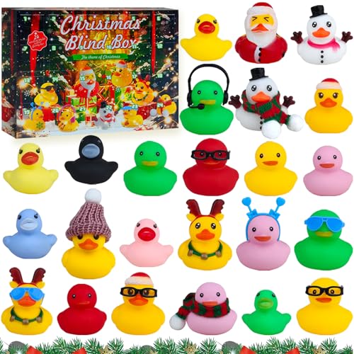 Adventskalender Enten 2024,24 Weihnachten Quietscheenten Enten,Enten Adventskalender Badespielzeug Set,Adventskalender Kinder,für 1--12 JahreJungen Mädchen Adventskalender Adventskalender Enten 2024,24 Weihnachten Quietscheenten Enten,Enten Adventskalender Badespielzeug Set,Adventskalender Kinder,für 1--12 JahreJungen Mädchen Adventskalender von Auzlya