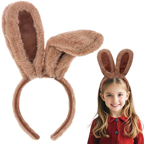 Auzlya Hasenohren Haarreif Plüsch,Hasenohren Haarreif,Osterhasen Ohren Plüsch Stirnband,Ostergeschenk Cosplay Haarstyling,Party Kostüm Cosplay Karneval von Auzlya