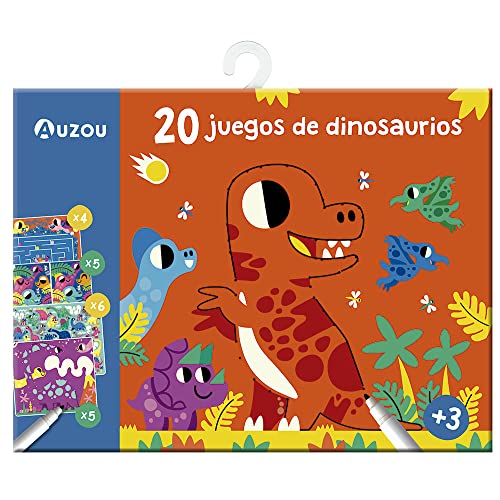 Auzou Creatif XOU-9520515 20 Dinosaurierspiele von AUZOU