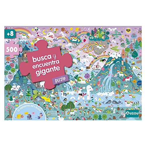 Puzzle sucht und finde Riesen von Auzou Editions Español