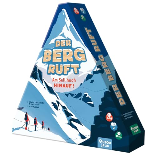 AUZOU, Der Berg Ruft, EIN Berg, Zwei Steilwände – Spannendes Gesellschaftsspiel für Taktiker und Bergliebhaber – Mit Holzspielbrett und 10 Figuren – Für 2 Spieler ab 7 Jahren von Auzou