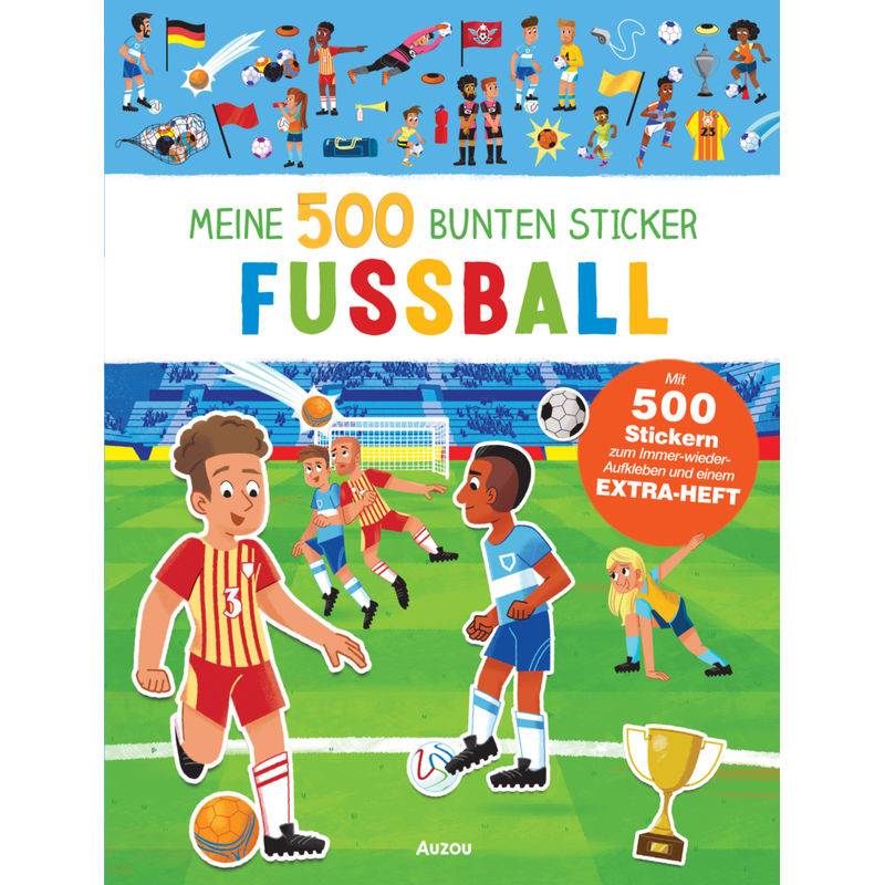 Meine 500 bunten Sticker - Fussball, 48 Teile von Auzou