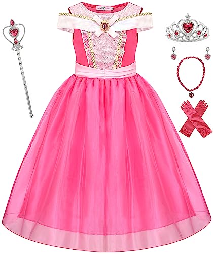 Avady Prinzessin Dress Up Kleidung für Mädchen Cosplay Outfits Halloween Weihnachten Kostüme mit Zubehör von Avady