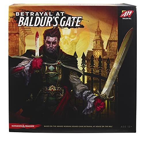 Avalon Hill Hasbro Gaming Betrayal at Baldur's Gate Modulares Brettspiel, verstecktes Verräterspiel, ab 12 Jahren, D&D, basierend auf Verrat im Haus auf dem Hügel Avalon Hill Hasbro Gaming Betrayal at Baldur's Gate Modulares Brettspiel, verstecktes Verräterspiel, ab 12 Jahren, D&D, basierend auf Verrat im Haus auf dem Hügel von Avalon Hill