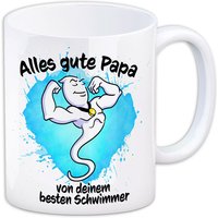 Kaffeebecher "Alles gute Papa von deinem besten Schwimmer" aus Keramik, 330ml Kaffeebecher "Alles gute Papa von deinem besten Schwimmer" aus Keramik, 330ml von Avandu GmbH