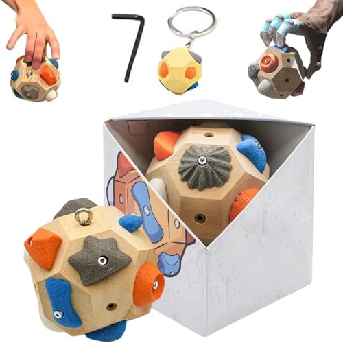 Avanise Handgefertigter Boulderblock – Kraft und Präzision aufbauen, Boulderbälle, 3D-Kletterball, Kraft und Präzision aufbauen, Geschenke für Kletterer (1 Stück) von Avanise