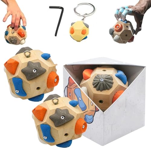 Avanise Handgefertigter Boulderblock – Kraft und Präzision aufbauen, Boulderbälle, 3D-Kletterball, Kraft und Präzision aufbauen, Geschenke für Kletterer (2 Stück) von Avanise