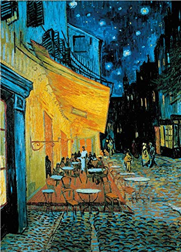 Puzzle 1000 Teile Café-Terrasse Bei Nacht Von Vincent Van Gogh 70 x 50 cm - Klassische Puzzles für Erwachsene und Kinder - Schwer von AveJoys