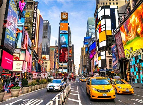 Puzzles 1000 Teile Erwachsene New Yorker Times Square 70 x 50 cm Puzzles für Erwachsene Lernspiel Herausforderung Spielzeug 1000 Teile Puzzles für Erwachsene Kinder von AveJoys