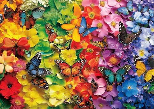 Puzzle für Erwachsene 1000 Teile Bunte Schmetterlinge 70 x 50 cm Puzzles für Erwachsene Pädagogisches Spiel Herausforderung Spielzeug 1000 Teile Puzzles für Erwachsene Kinder von AveJoys