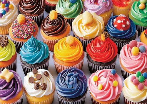 Puzzle für Erwachsene 1000 Teile Der Creme Cupcakes 70 x 50 cm Puzzles für Erwachsene Pädagogisches Spiel Herausforderung Spielzeug 1000 Teile Puzzles für Erwachsene Kinder von AveJoys