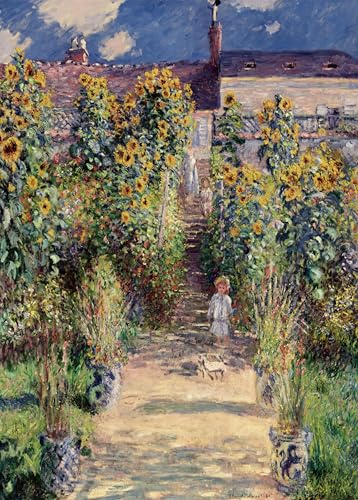 Puzzle für Erwachsene 1000 Teile Der Künstlergarten in Vétheuil 70 x 50 cm Puzzles für Erwachsene Pädagogisches Spiel Herausforderung Spielzeug 1000 Teile Puzzles für Erwachsene Kinder von AveJoys