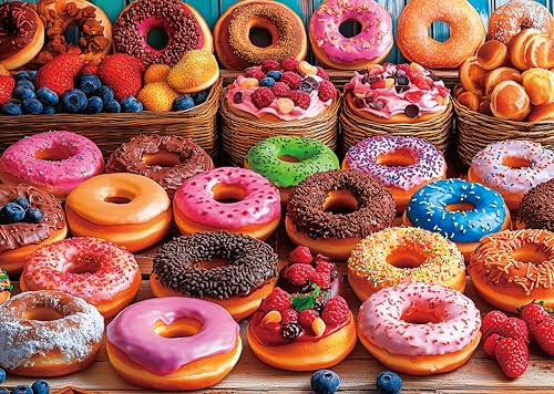 Puzzle für Erwachsene 1000 Teile Flavor Donuts 70 x 50 cm Puzzles für Erwachsene Pädagogisches Spiel Herausforderung Spielzeug 1000 Teile Puzzles für Erwachsene Kinder von AveJoys