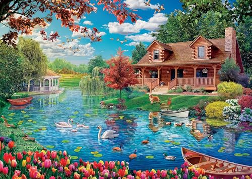 Puzzle für Erwachsene 1000 Teile Quellwasser 70 x 50 cm Puzzles für Erwachsene Pädagogisches Spiel Herausforderung Spielzeug 1000 Teile Puzzles für Erwachsene Kinder von AveJoys
