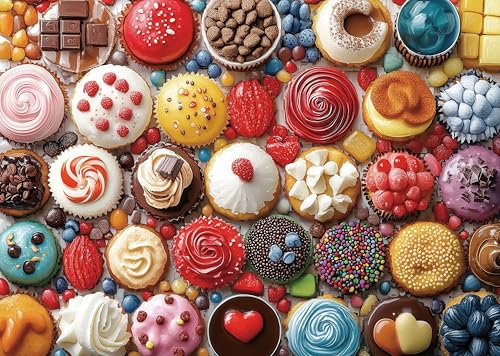 AveJoys Puzzle für Erwachsene 1000 Teile Süße Desserts 70 x 50 cm Puzzles für Erwachsene Pädagogisches Spiel Herausforderung Spielzeug 1000 Teile Puzzles für Erwachsene Kinder von AveJoys