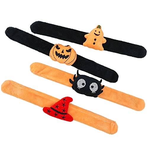 Avejjbaey 5 x Halloween-Armbänder, Halloween-Spielzeug für Kinder, Mädchen, Jungen, Halloween-Party, Halloween, Leckerli-Taschen, Geschenke, Halloween-Armbänder für Kinder von Avejjbaey