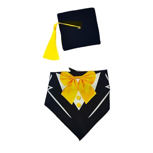 Avejjbaey Elegantes schwarz-weißes Gänse-Kostüm, Bandana, Kragen, Fliege und Hut für Veranda-Dekorationen und besondere Anlässe, Fliege und Hut-Set Avejjbaey Elegantes schwarz-weißes Gänse-Kostüm, Bandana, Kragen, Fliege und Hut für Veranda-Dekorationen und besondere Anlässe, Fliege und Hut-Set von Avejjbaey