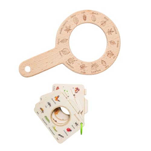 Avejjbaey Hölzerne Animal Explorers Set Mit Lupe Für Die Natur Freien Und Frühe Lernspielzeug Kinder Kinder Avejjbaey Hölzerne Animal Explorers Set Mit Lupe Für Die Natur Freien Und Frühe Lernspielzeug Kinder Kinder von Avejjbaey