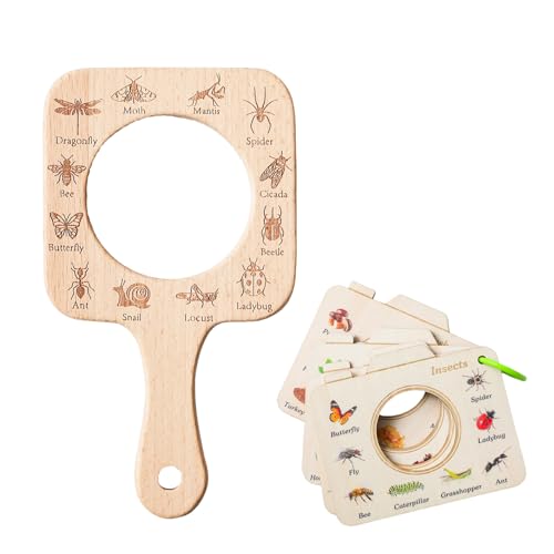 Avejjbaey Hölzerne Animal Explorers Set Mit Lupe Für Die Natur Freien Und Frühe Lernspielzeug Kinder Kinder Avejjbaey Hölzerne Animal Explorers Set Mit Lupe Für Die Natur Freien Und Frühe Lernspielzeug Kinder Kinder von Avejjbaey