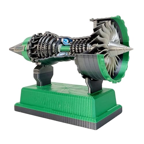 Avejjbaey Interaktiver Turbofan Motormodell Bildungsspielzeug Für Teenager Mit Drucktechnologie Desktop Display Stammbegeisterte Engine Modell von Avejjbaey