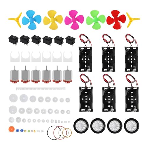 Avejjbaey Komplettes Elektromotor-Set inklusive Batteriehalter, Propeller und Montagehalterungen für Baumotor-Set für wissenschaftliche Projekte Avejjbaey Komplettes Elektromotor-Set inklusive Batteriehalter, Propeller und Montagehalterungen für Baumotor-Set für wissenschaftliche Projekte von Avejjbaey