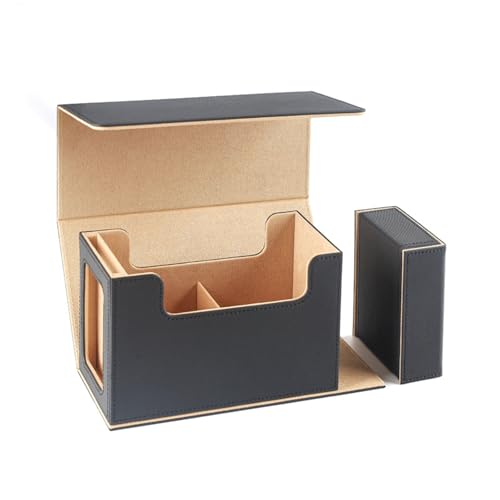 Avejjbaey Trading Card PU Leder Sammelkarte Spielzeug Container Mit Dices Tray Card Storage Case Card Collectors Trading Card Organisatoren PU Leather Gathering Card Toy Container von Avejjbaey