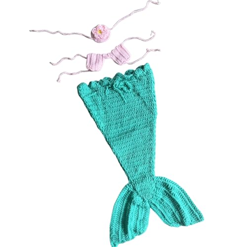 Avejjbaey Weiches Strick Baby Meer Maden Kostüm Brustblumen Kopfbedeckung Für Den Schönen Moment In Neugeborenen Fotografie Avejjbaey Weiches Strick Baby Meer Maden Kostüm Brustblumen Kopfbedeckung Für Den Schönen Moment In Neugeborenen Fotografie von Avejjbaey