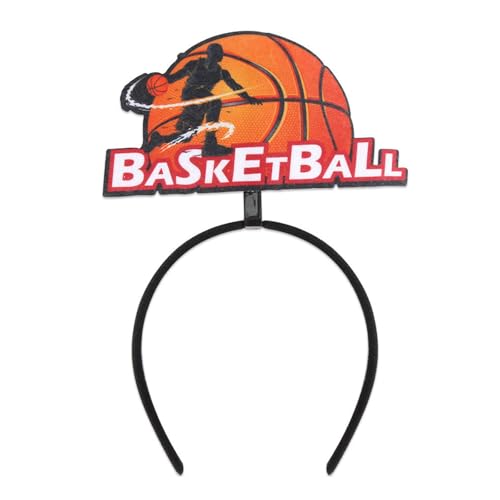 Basketballthema Kopfbedeckung Nonsilip Hairband Cheerleader Bühnenshow Head Accessoire Für Kinder Erwachsenenschule Event Basketball Haarband Basketballthema Kopfbedeckung Nonsilip Hairband Cheerleader Bühnenshow Head Accessoire Für Kinder Erwachsenenschule Event Basketball Haarband von Avejjbaey
