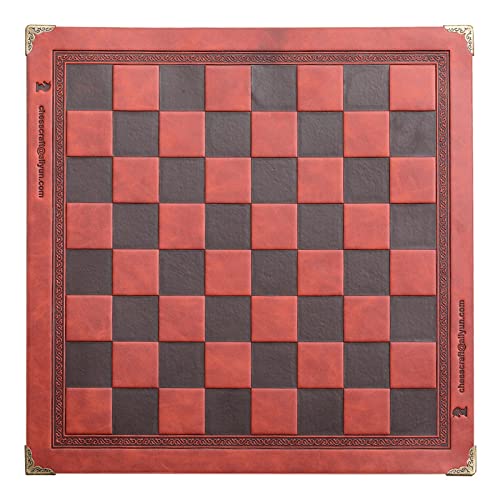 Flat Chess Board International Synthetic PU Leather Chessboard Classic Chess Games Accessories Folding Board Chess Game Pu Leather Chess Board Roll Up Chess Board For Adults Rollable Chess Board Chess von Avejjbaey