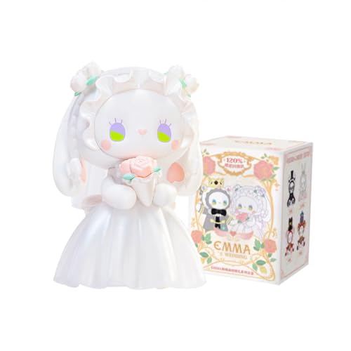 Aven Rabbit Emma's Wedding Series Mystery Box Toy Figure Action Blind Box Cute Popular Collectible Toys Girl Birthday Party Gift Christmas Toy Room Desktop Decoration(1 Pack) von Aven Rabbit