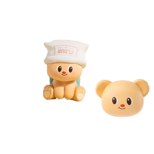 Butterbear Baked with Love Serie Cubby Face Blind Box Action Figuren Mystery Box Nette zufällige Spielzeuge Geburtstagsgeschenke Weihnachten Sammelspielzeug für Desktop Ornamente,1 PC von Aven Rabbit