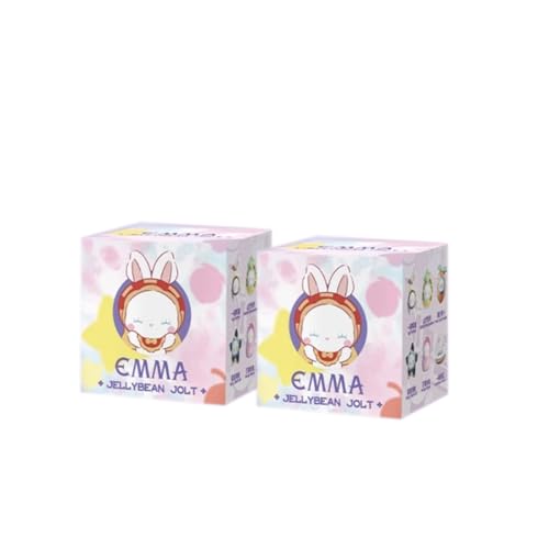Emma Jellybean Jolt Serie Blind Box Action Figuren Mystery Box niedliche Zufallsspielzeug Geburtstagsgeschenk Weihnachten Sammelspielzeug für Desktop Ornamente, 2 PCS von Aven Rabbit