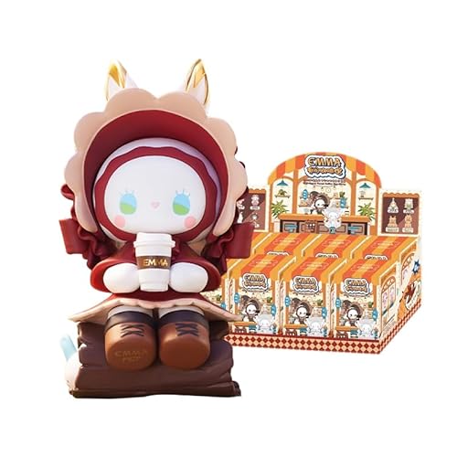 Emma Secret Forest Coffee Shop Series Blind Box Toy Action Figures Mystery Box Nettes zufälliges Spielzeug Geburtstagsgeschenk Weihnachten Sammelspielzeug für Desktop Ornamente,8 PCS von Aven Rabbit