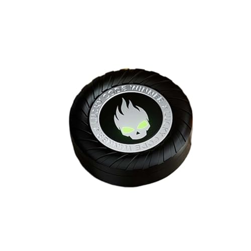 Fidget Spinner Ratchet Coin Black Metall EDC Stress Relief Toy Push Block Gyro Spinner für Angst & Fokus High Speed Lager Cool Desk Gadget, 1PC Fidget Spinner Ratchet Coin Black Metall EDC Stress Relief Toy Push Block Gyro Spinner für Angst & Fokus High Speed Lager Cool Desk Gadget, 1PC von Aven Rabbit