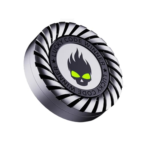 Fidget Spinner Ratchet Coin Silver Metall EDC Stress Relief Toy Push Block Gyro Spinner für Angst & Fokus High Speed Lager Cool Desk Gadget, 1PC Fidget Spinner Ratchet Coin Silver Metall EDC Stress Relief Toy Push Block Gyro Spinner für Angst & Fokus High Speed Lager Cool Desk Gadget, 1PC von Aven Rabbit
