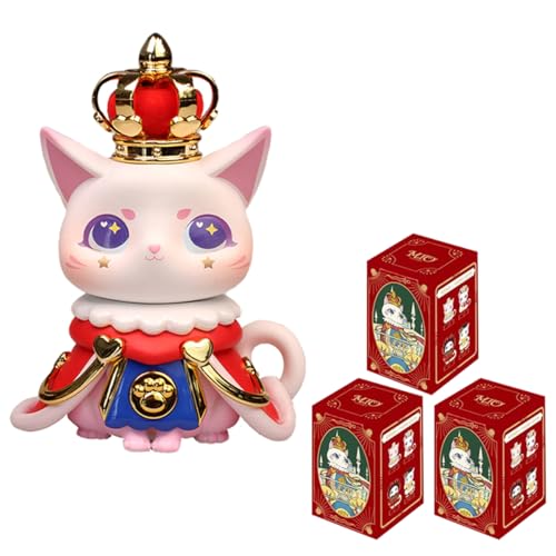 MIO Court Cat Serie Blind Box Action Figuren Mystery Box Nettes zufälliges Spielzeug Geburtstagsgeschenk Weihnachten Sammelspielzeug für Desktop Ornamente, 3 PCS MIO Court Cat Serie Blind Box Action Figuren Mystery Box Nettes zufälliges Spielzeug Geburtstagsgeschenk Weihnachten Sammelspielzeug für Desktop Ornamente, 3 PCS von Aven Rabbit