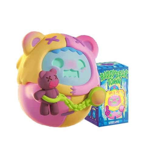 ShinWoo Baddy Bear Town Serie Blind Box Action Figuren Mystery Box Nettes zufälliges Spielzeug Geburtstagsgeschenk Weihnachten Sammelspielzeug für Desktop Ornamente, 1PC von Aven Rabbit